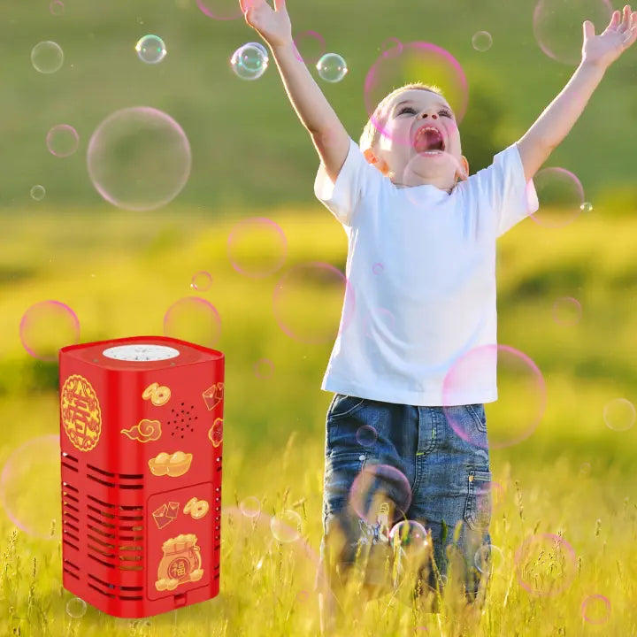 Kids Bubble Machine LED-Lit Battery-Powered 100 ml Tank