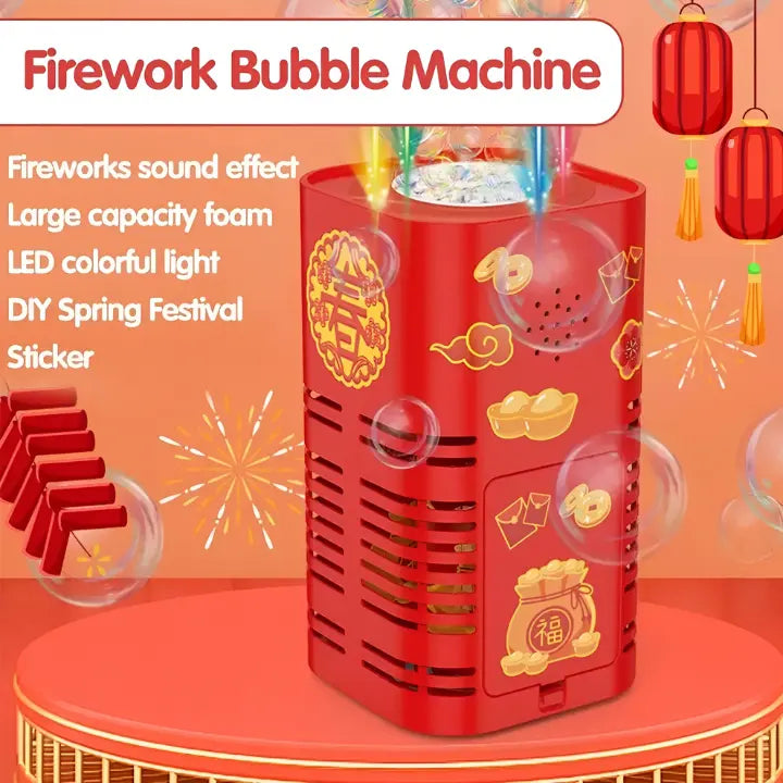 Kids Bubble Machine LED-Lit Battery-Powered 100 ml Tank
