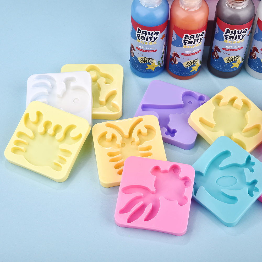 Kids Craft Kit Sea Creature Molds & Non-Toxic Colors