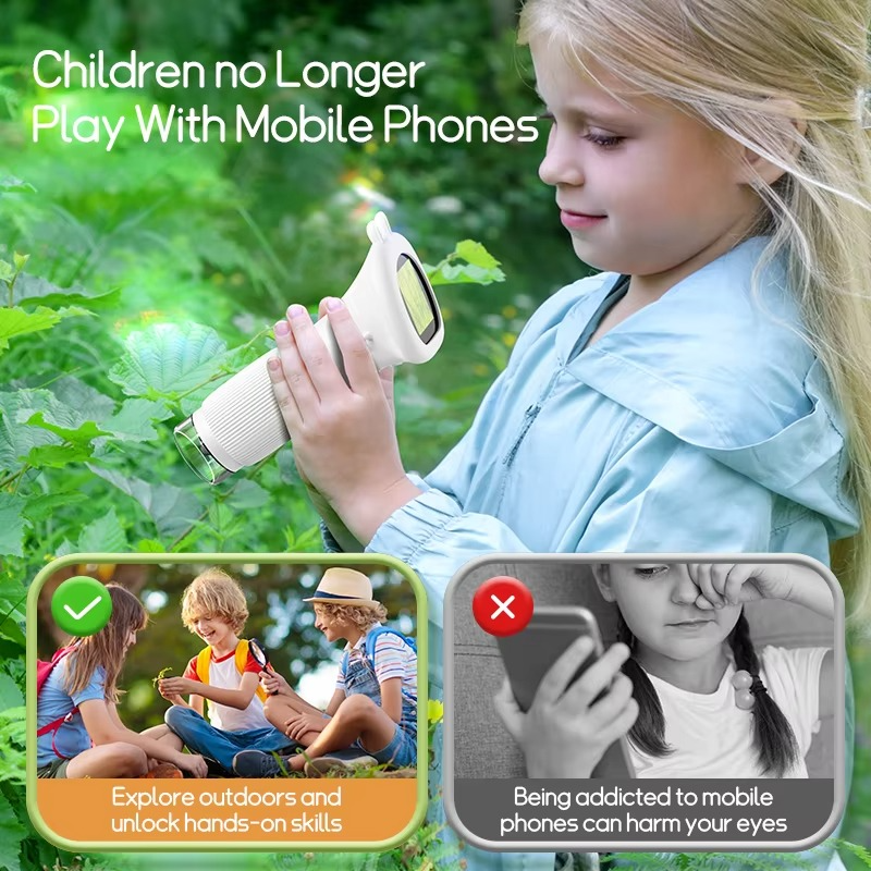 Kids Digital Microscope 1000x LED Image Storage USB
