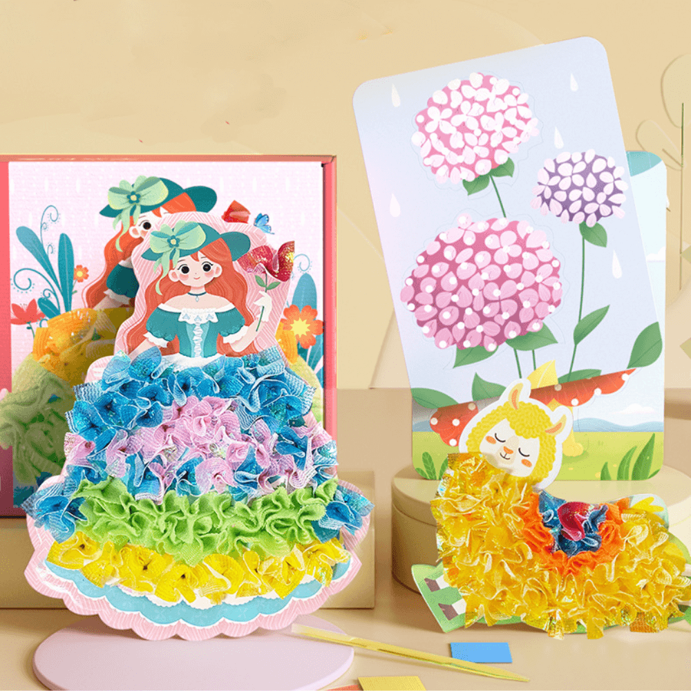 Kids Fabric Art Kit 600 Pieces Set of 10