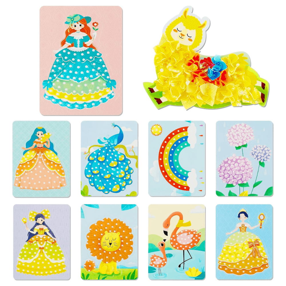 Kids Fabric Art Kit 600 Pieces Set of 10