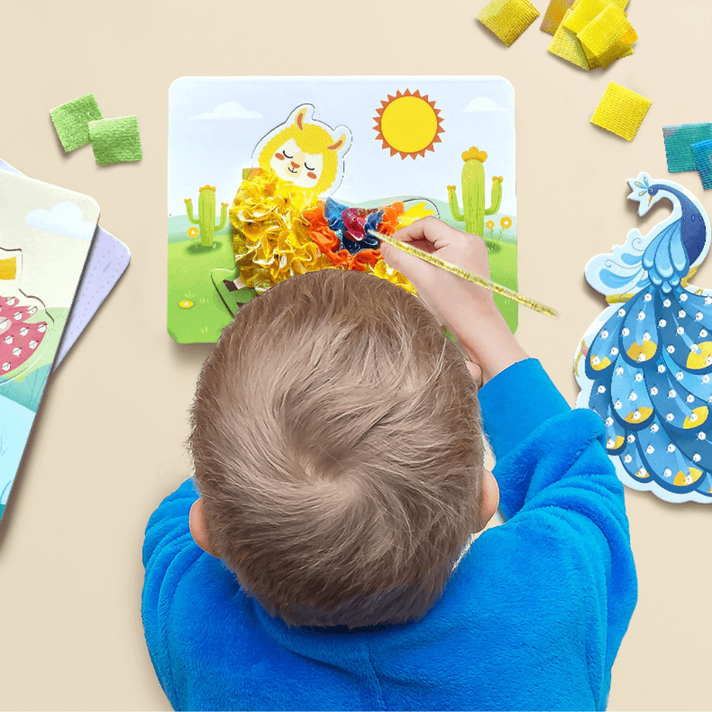 Kids Fabric Art Kit 600 Pieces Set of 10