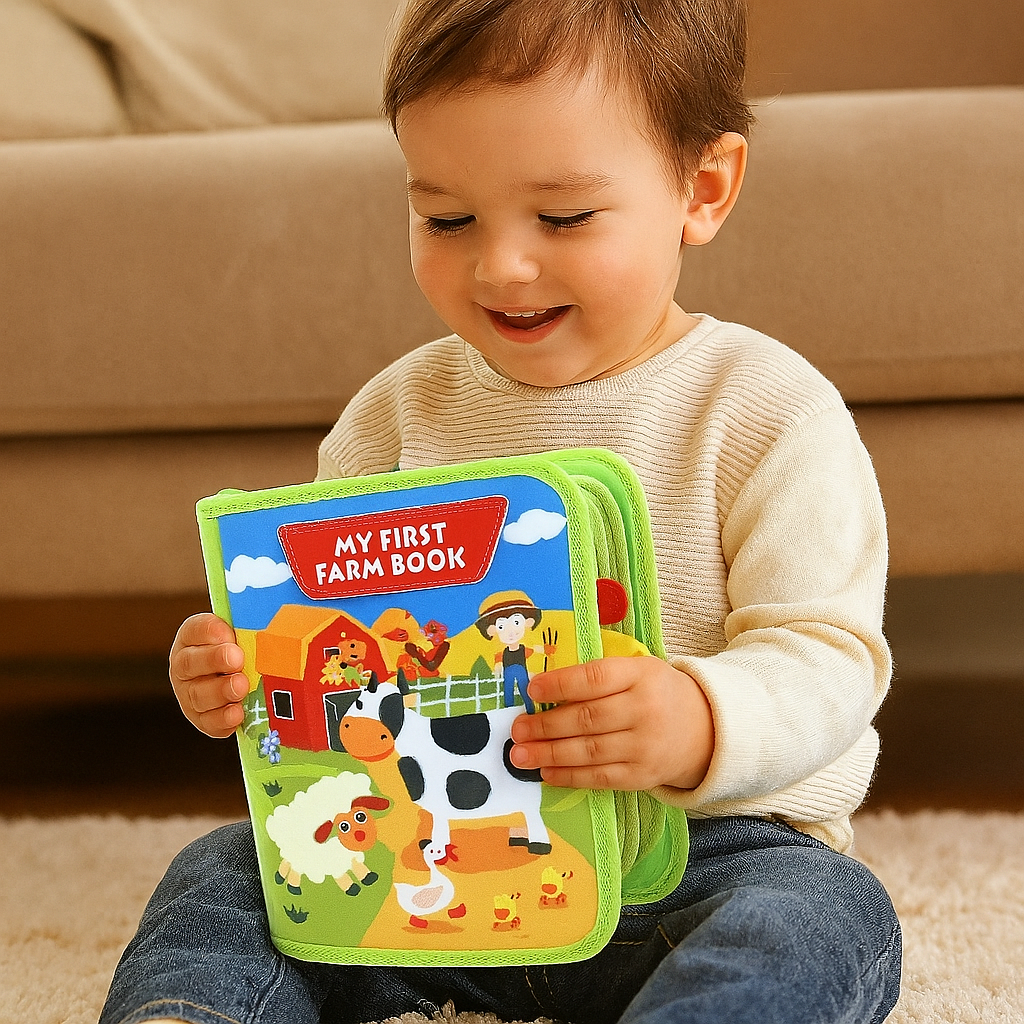 Kids Farm Playset Interactive Colorful Animal Pieces