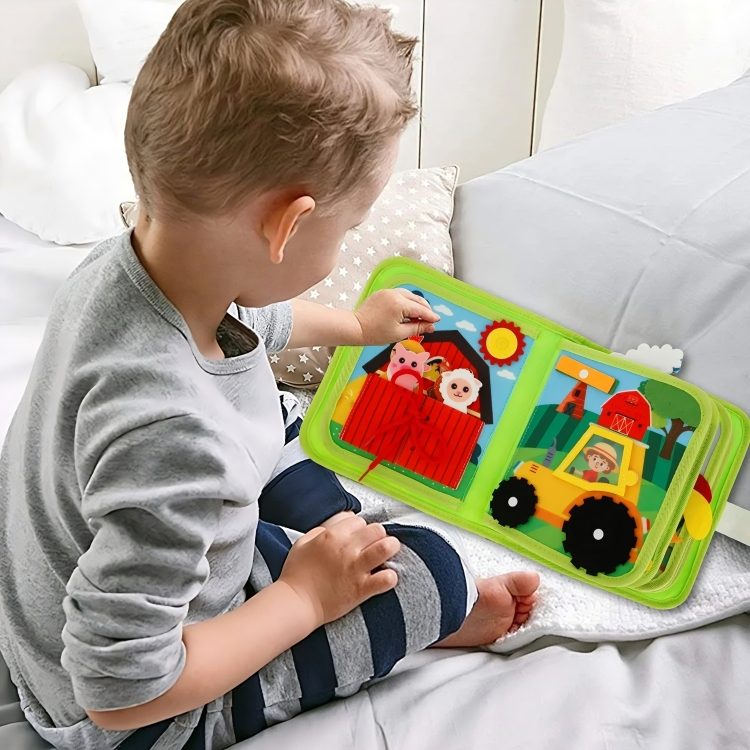 Kids Farm Playset Interactive Colorful Animal Pieces