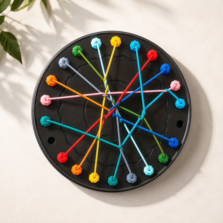 Kids Finger Dexterity Game Pocket-Sized Includes 10 Rubber Bands