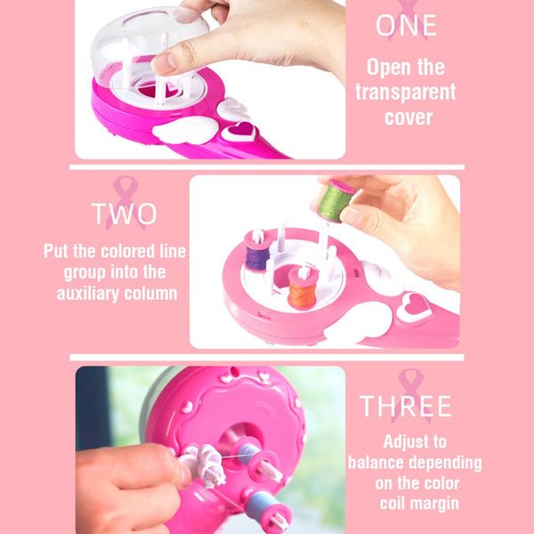 Kids Hair Braider Handheld Spinning Battery Powered