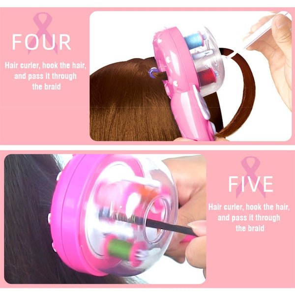 Kids Hair Braider Handheld Spinning Battery Powered