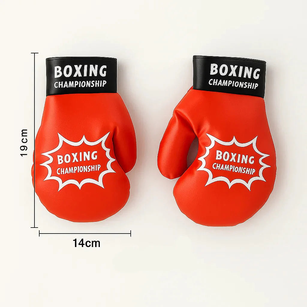 Kids Inflatable Punching Bag Soft PU Leather Includes Gloves