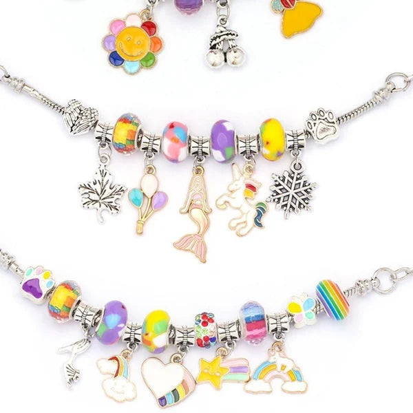Kids Jewelry Making Kit Over 100 Beads & Charms Hypoallergenic