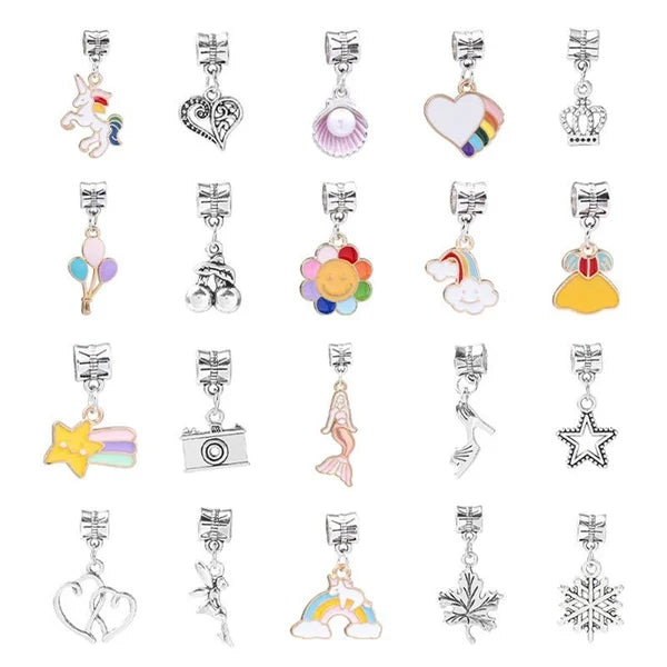 Kids Jewelry Making Kit Over 100 Beads & Charms Hypoallergenic