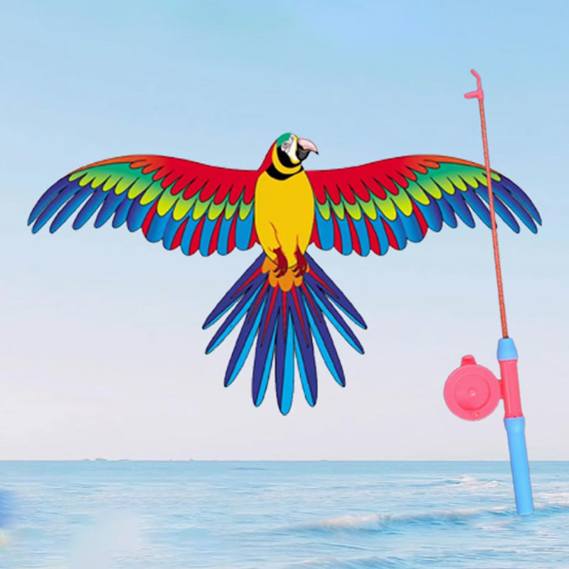 Kids Kite Fishing Rod Control 164 Ft Flying Line