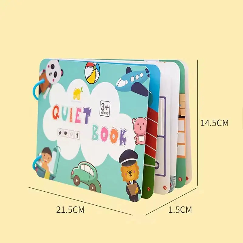Kids Learning Book Laminated Pages & Wire-Bound