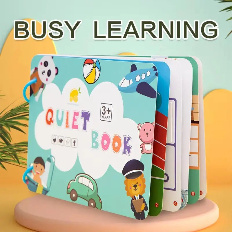 Kids Learning Book Laminated Pages & Wire-Bound