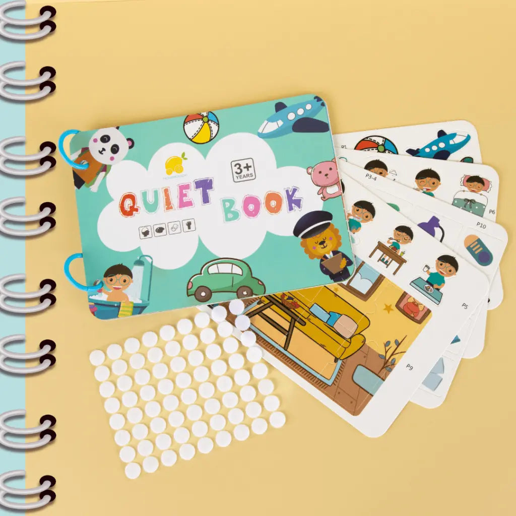 Kids Learning Book Laminated Pages & Wire-Bound