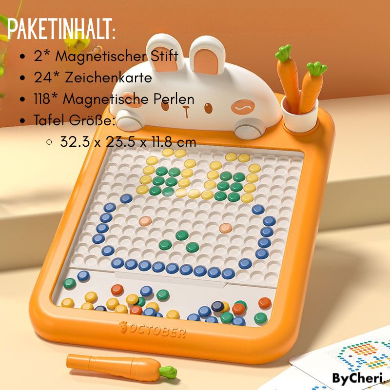 Kids Magnetic Drawing Board Pen Guide & 24 Cards