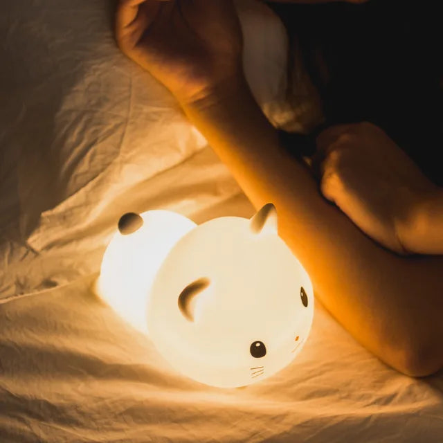 Kids Night Light Bunny Touch Control USB Rechargeable