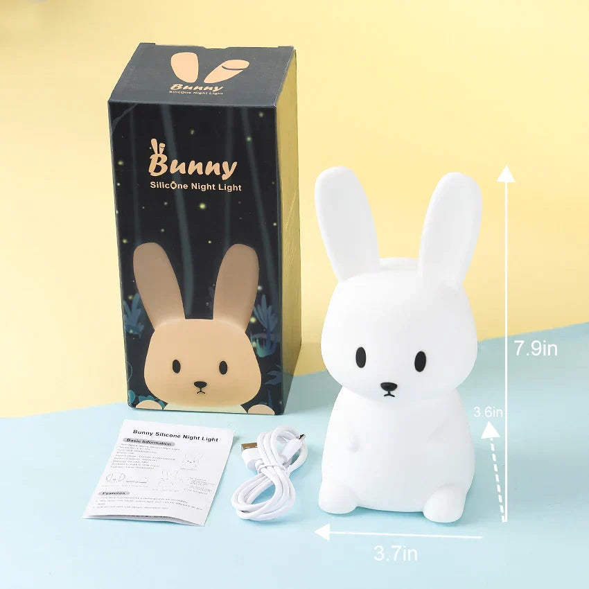 Kids Night Light Bunny Touch Control USB Rechargeable