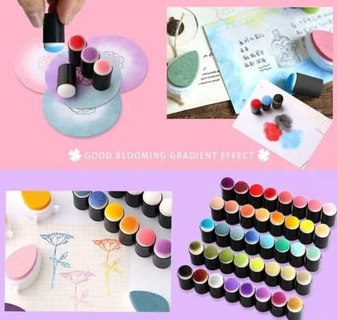 Kids Painting Kit 20-Color Stamp Pad Non-Toxic