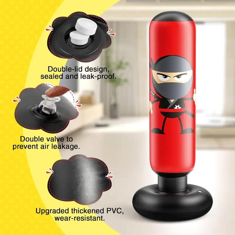 Kids Punching Bag Colorful Durable Foam Active Play