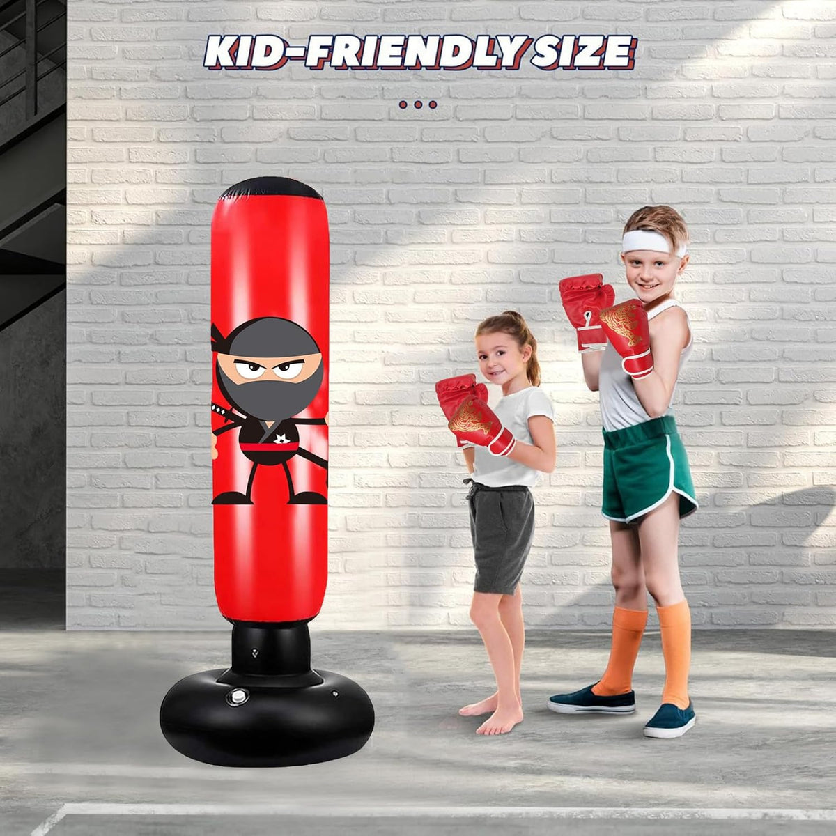 Kids Punching Bag Colorful Durable Foam Active Play