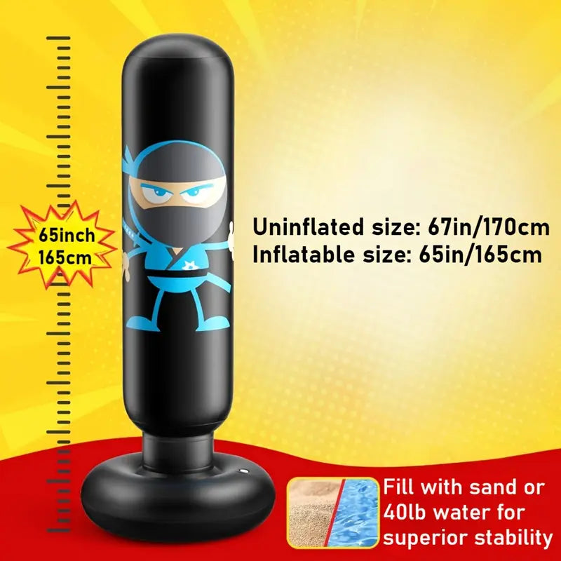 Kids Punching Bag Colorful Durable Foam Active Play