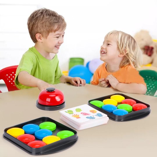 Kids Reaction Game Color Matching Bell Set of 2