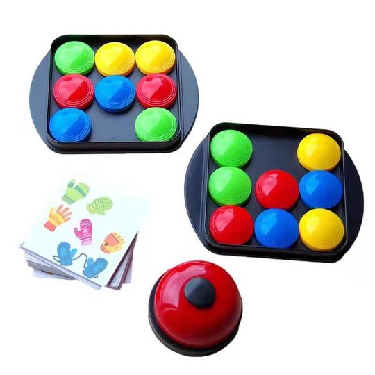 Kids Reaction Game Color Matching Bell Set of 2