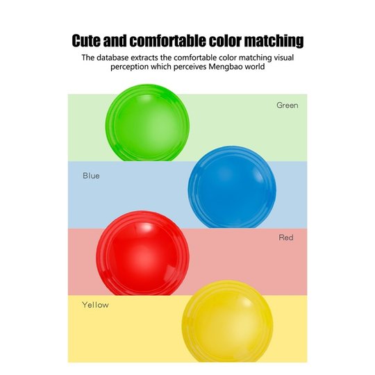 Kids Reaction Game Color Matching Bell Set of 2