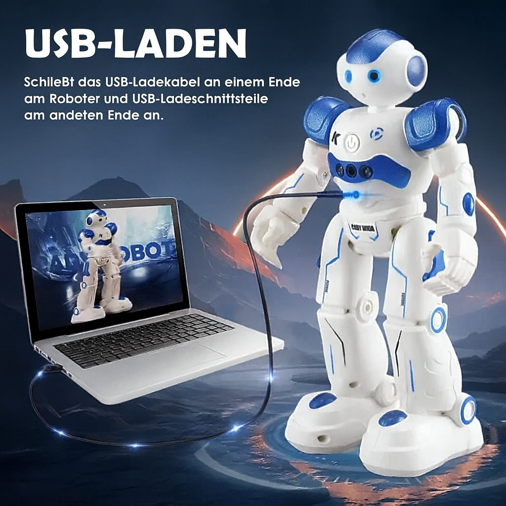 Kids Robot Toy Gesture-Controlled Programmable 60-Min Playtime