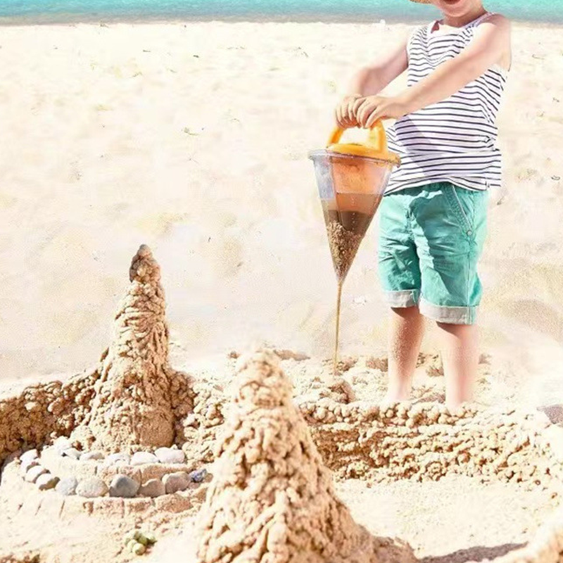 Kids Sand Mold Conical Foldable Two-Part Ergonomic Handle