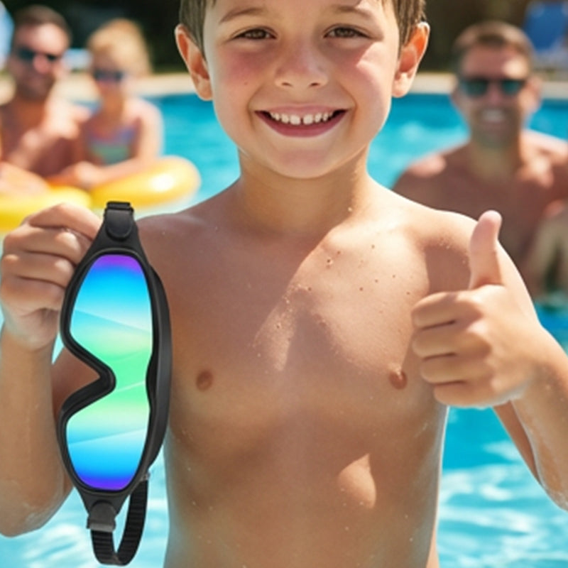 Kids Swim Goggles Anti-Fog UV Lenses & Integrated Earplugs