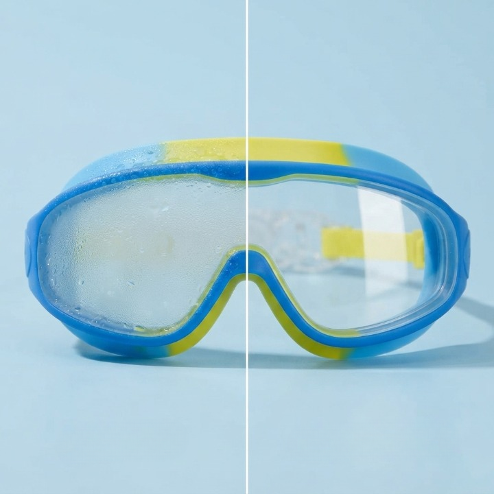 Kids Swim Goggles Anti-Fog UV Lenses & Integrated Earplugs