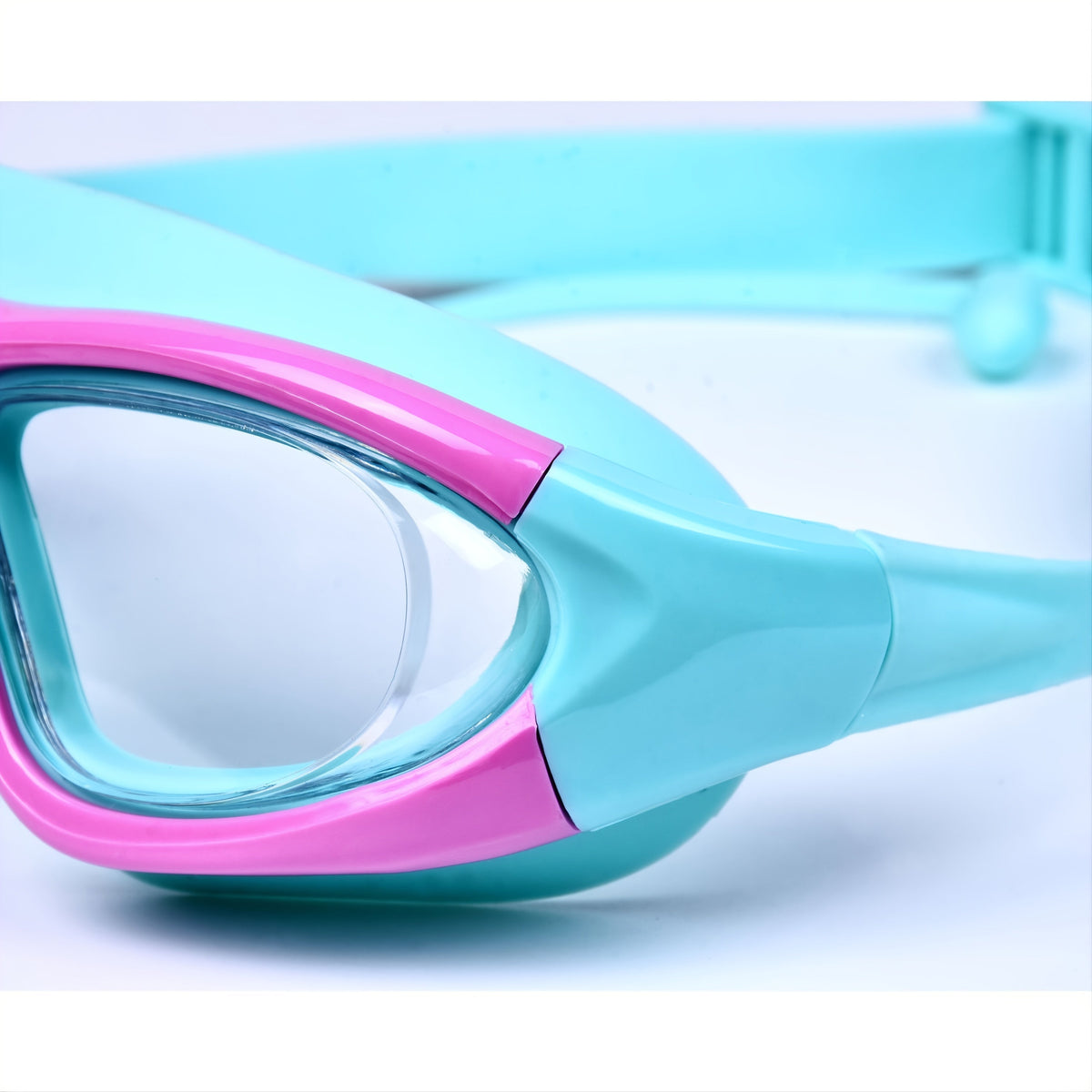 Kids Swim Goggles Large-Frame Anti-Fog Leak-Proof