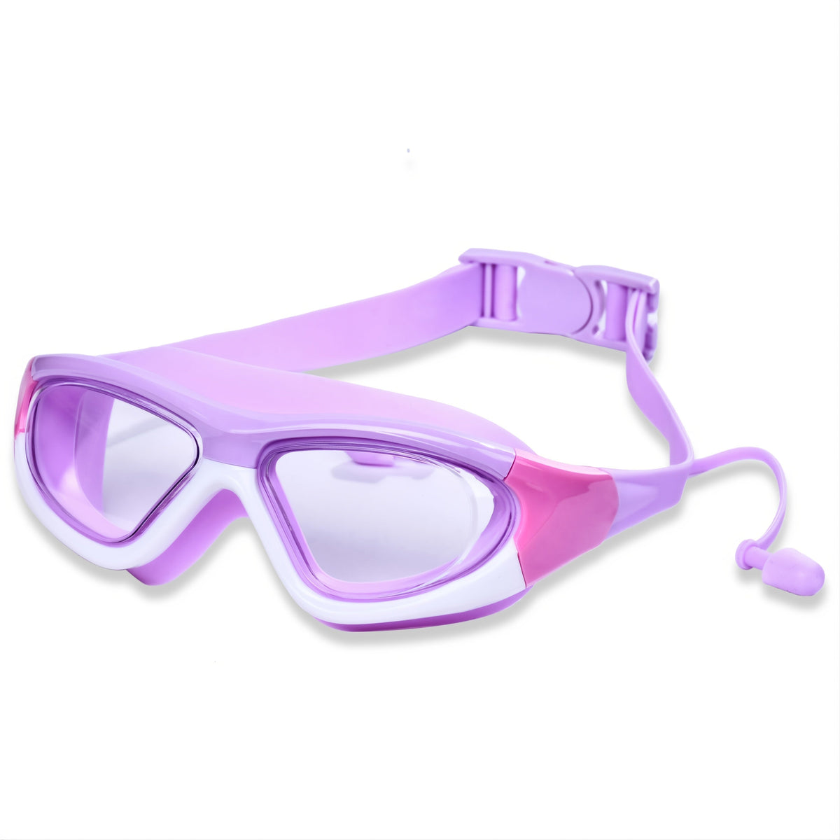 Kids Swim Goggles Large-Frame Anti-Fog Leak-Proof