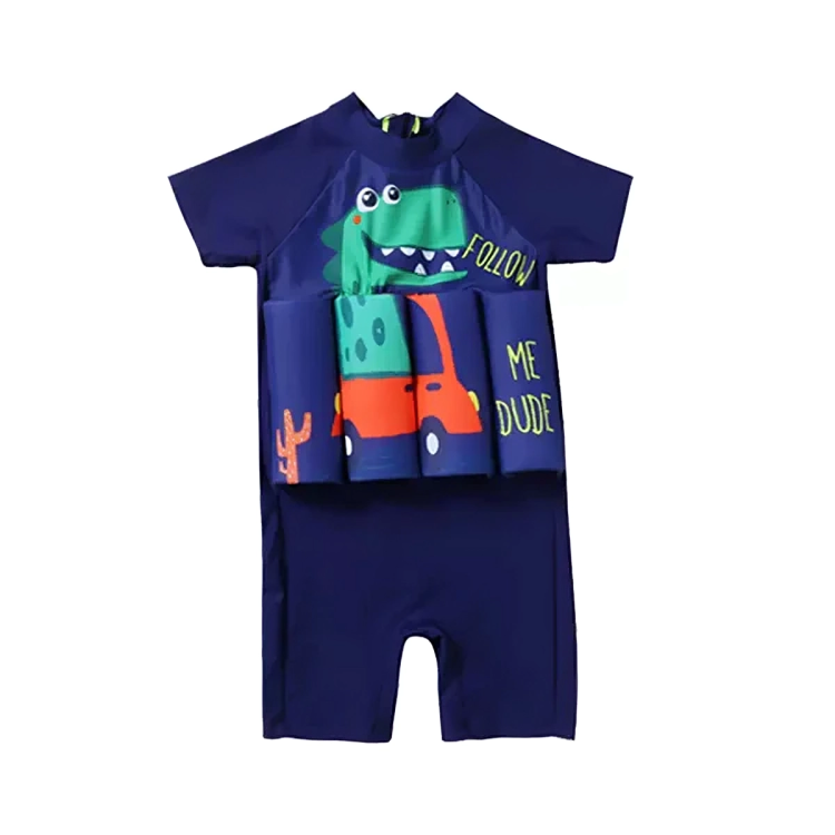Kids Swim Trainer Split Design UV-Protective Polyester