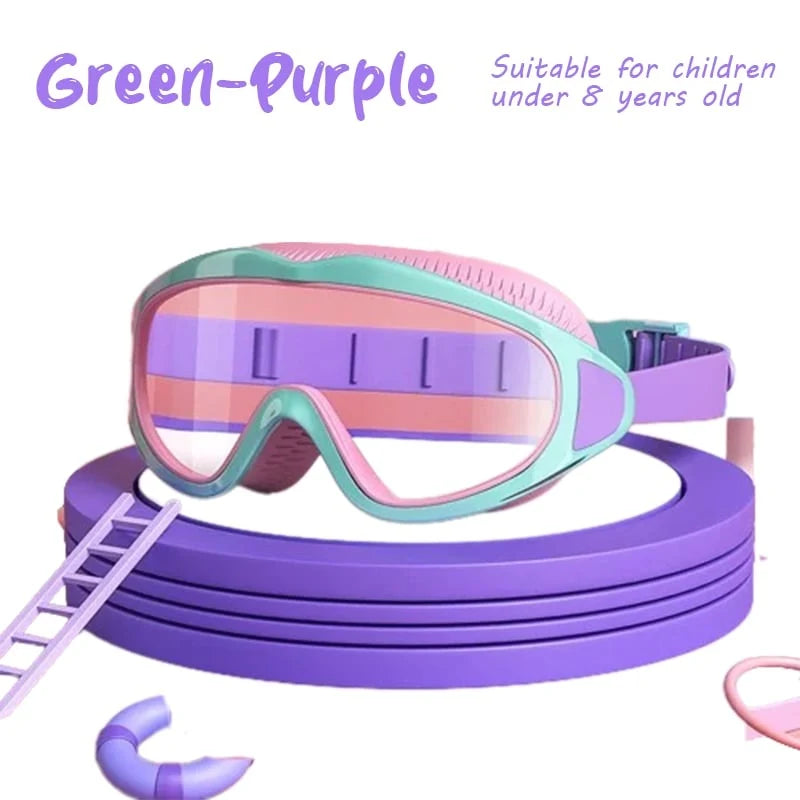 Kids Swimming Goggles Panoramic Anti-Fog & UV Protection