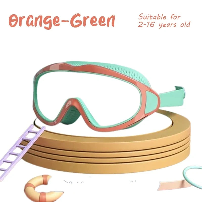 Kids Swimming Goggles Panoramic Anti-Fog & UV Protection