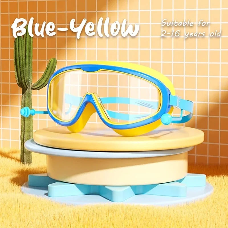 Kids Swimming Goggles Panoramic Anti-Fog & UV Protection