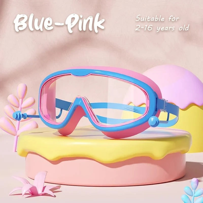 Kids Swimming Goggles Panoramic Anti-Fog & UV Protection