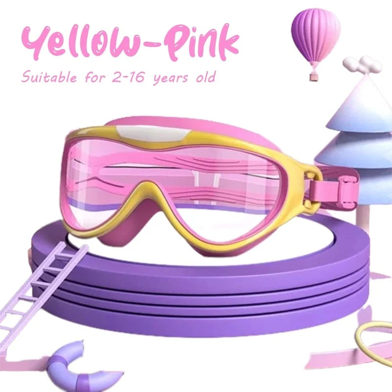Kids Swimming Goggles Panoramic Anti-Fog & UV Protection