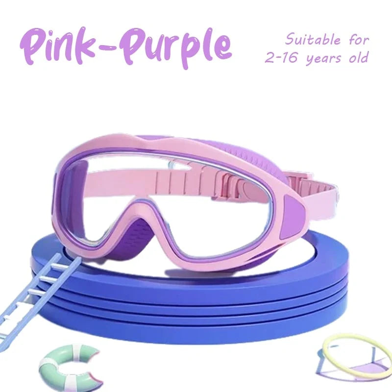 Kids Swimming Goggles Panoramic Anti-Fog & UV Protection