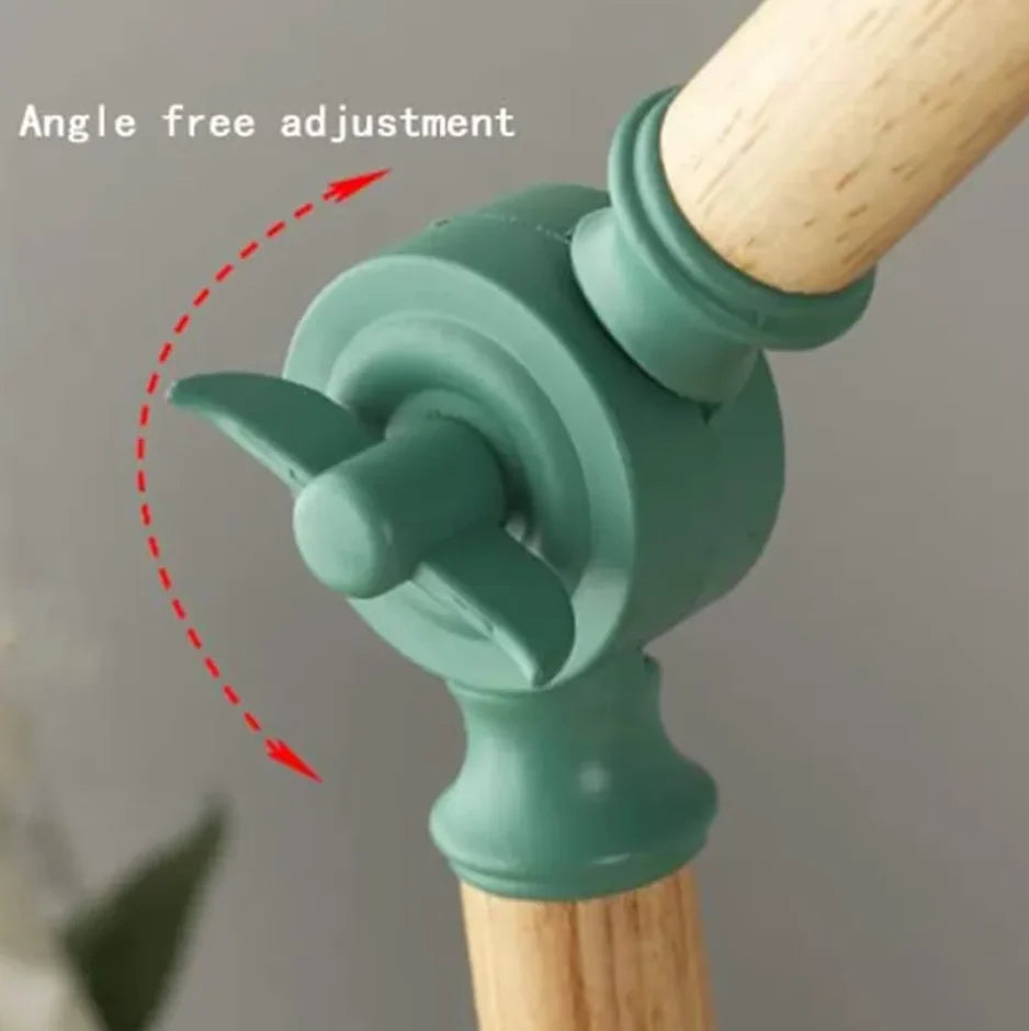 Kids Table Lamp Adjustable & Foldable Wooden Base