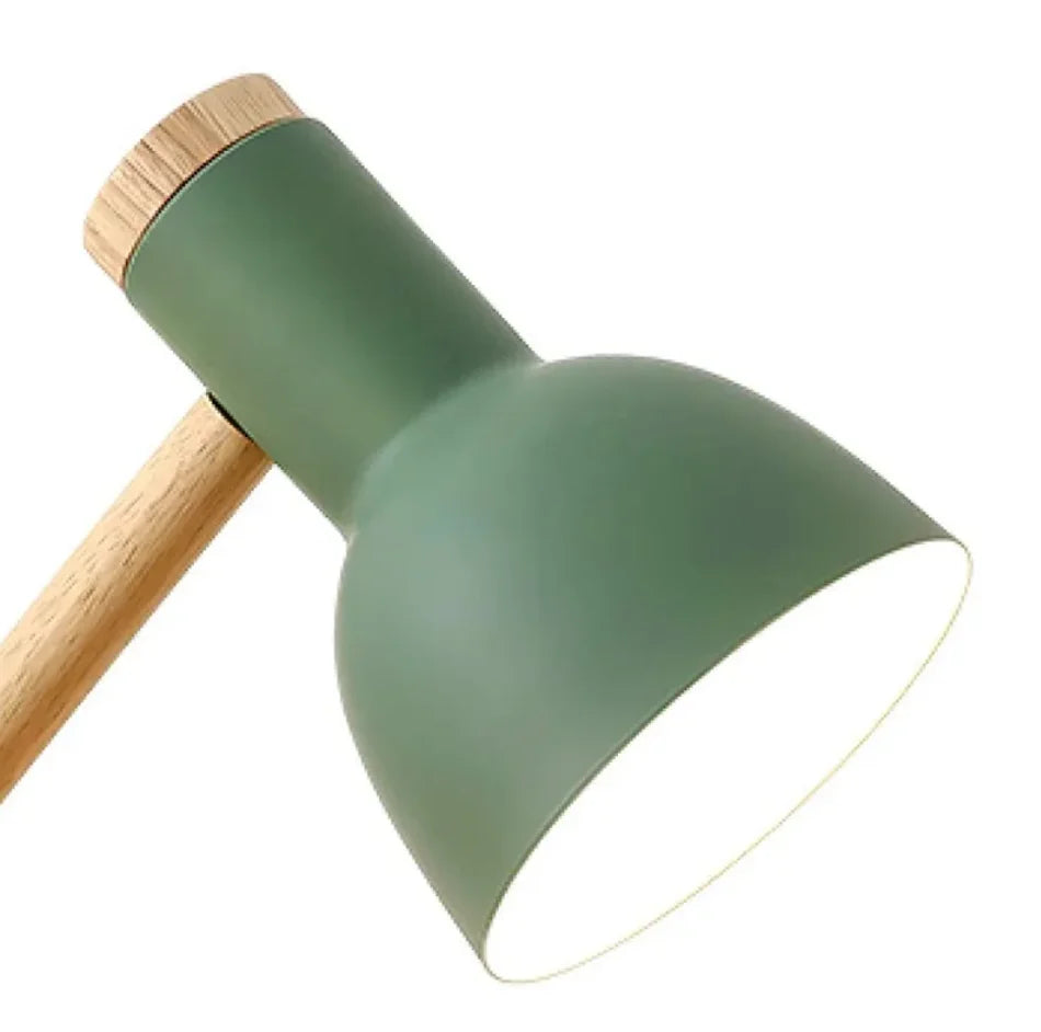 Kids Table Lamp Adjustable & Foldable Wooden Base