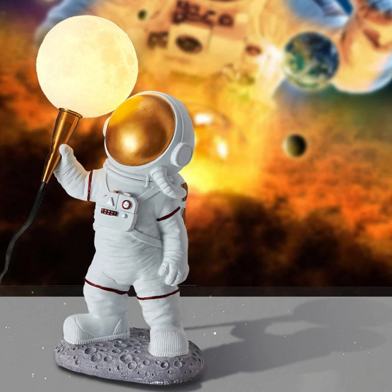 Kids Wall Lamp Astronaut Design Warm Glare-Free LED