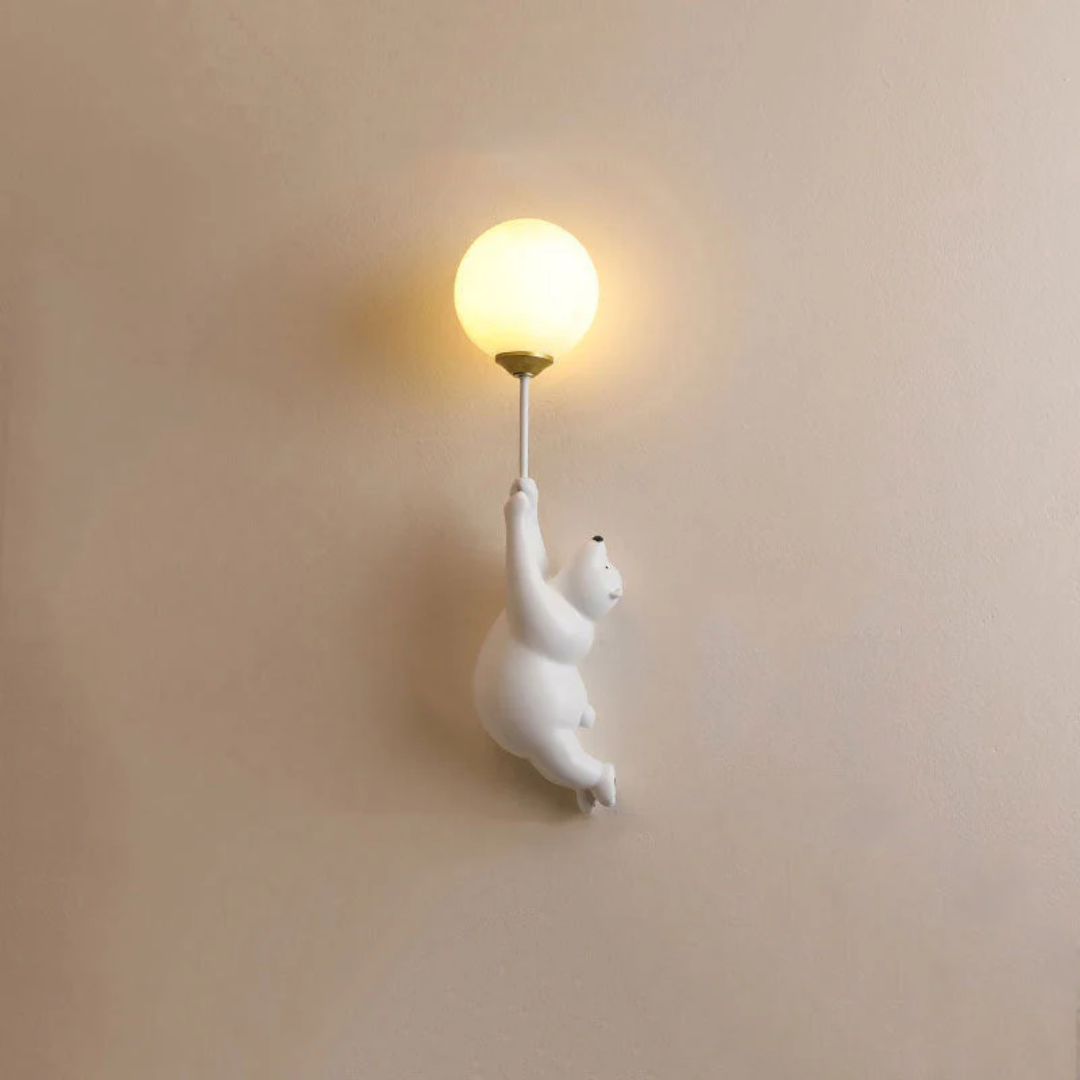 Kids Wall Light Bear-Shaped 3-Color G9 LED Included