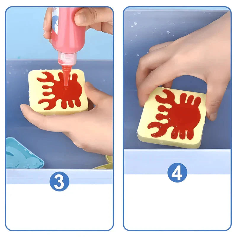 Kids Water Gel Craft Kit Non-Toxic Gel & Templates