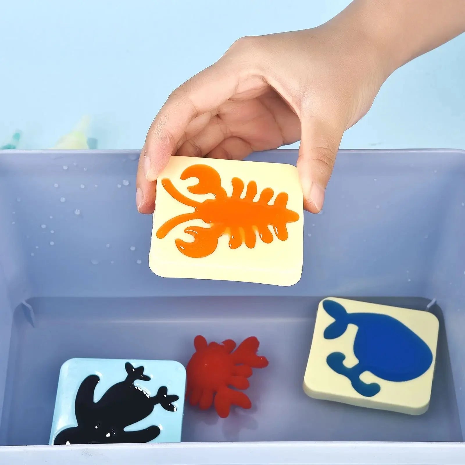 Kids Water Gel Craft Kit Non-Toxic Gel & Templates