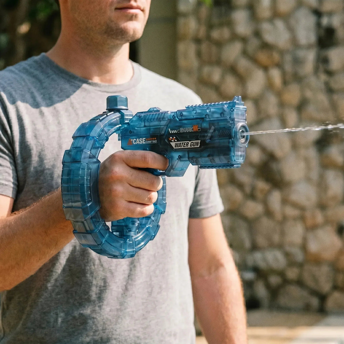 Kids Water Gun Automatic Rechargeable Ring Tank