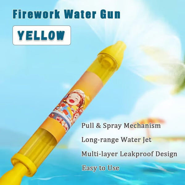 Kids Water Gun Fireworks Spray Effect Easy Pull Trigger